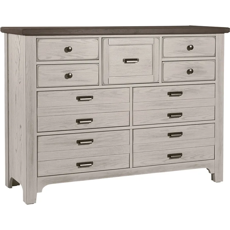 Bungalow-Dover Grey Two Tone Double Dresser 6 Drawer