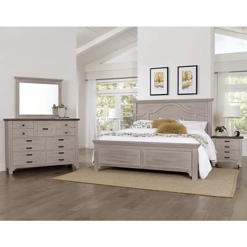 Bungalow-Dover Grey Two Tone Mantel Headboard