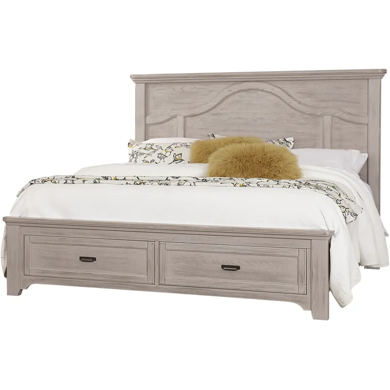 Bungalow-Dover Grey Two Tone Mantel Headboard