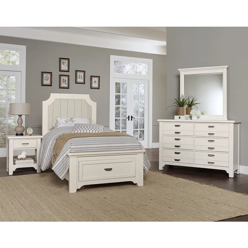 Bungalow Twin Upholstered Headboard -Lattice