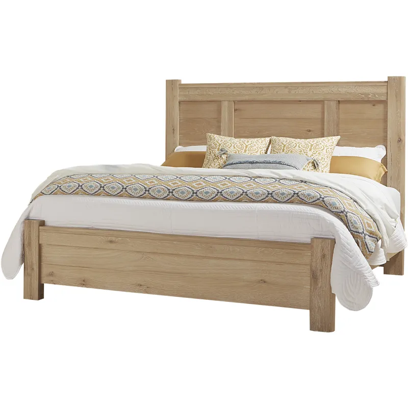 Crafted Oak-Bleached White Ben's Poster Headboard - King