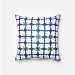 P0062 NAVY / GREEN (18" X 18" PILLOW)