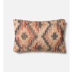 P0328 Red Beige Pillow (13" X 21")