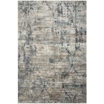 Cascade Taupe Blue Rug (6'7" x 9'2")