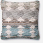 P0186 Blue/Grey 22" X 22" Pillow