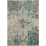 Nadia Aqua Navy Rug (8' x 11')