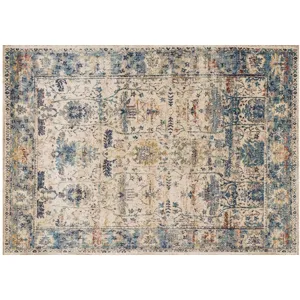 AF-07 SAND / LT. BLUE (6'7" X 9'2")