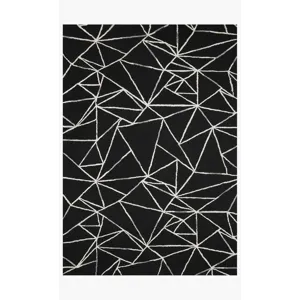 Verve Black / Ivory Rug (5&#039;0&quot; x 7&#039;6&quot;)