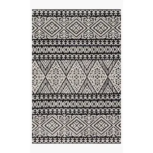Lotus Black Silver Rug (5' x 7'6")
