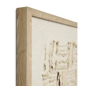 Amber Lewis x Loloi Big Sur Ivory / White 3\'-4\" x 5\'-0\" Wall Art