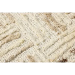 Amber Lewis x Loloi Big Sur Ivory / White 3\'-4\" x 5\'-0\" Wall Art
