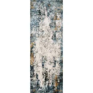 Alchemy Denim / Ivory Rug (6' 7" X 9' 2")
