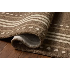 Chris Loves Julia x Loloi Alfie Bark / Natural 3\'-6\" x 5\'-6\" Rug