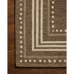 Chris Loves Julia x Loloi Alfie Bark / Natural 3\'-6\" x 5\'-6\" Rug