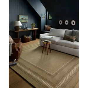 Chris Loves Julia x Loloi Alfie Green / Natural 2\'-6\" x 7\'-6\" Rug