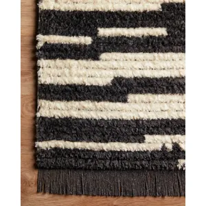 Alice Cream / Charcoal Rug (5' 2" X 7' 6")