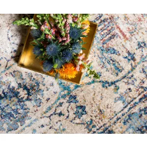 Anastasia Sand / Lt. Blue Rug (5' 3" X 7' 8")