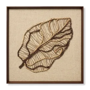 Loloi Autumn\'s Lace Dark Brown 2\'-10\" x 2\'-10\" Wall Art