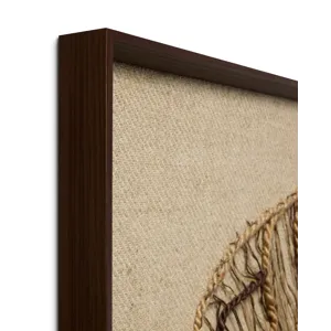 Loloi Autumn\'s Lace Dark Brown 2\'-10\" x 2\'-10\" Wall Art