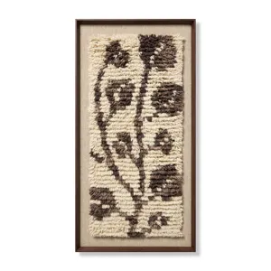 Loloi Eucalyptus Embrace Dark Brown 2\'-2\" x 4\'-2\" Wall Art