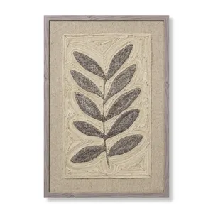 Loloi Frond & Fog Grey 2\'-2\" x 3\'-2\" Wall Art