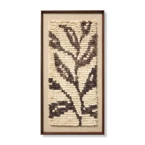 Loloi Nature\'s Unfurling Dark Brown 2\'-2\" x 4\'-2\" Wall Art