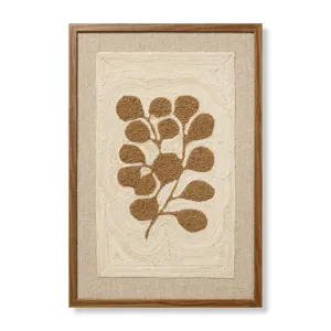 Loloi Sprig & Soil Brown 2\'-2\" x 3\'-2\" Wall Art