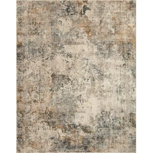 Axel Ocean / Beige Rug (6' 7" X 9' 10")
