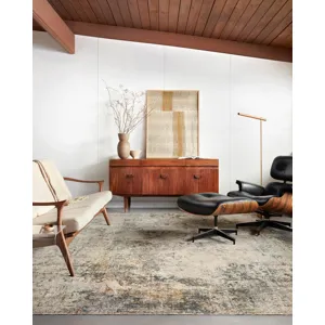 Axel Ocean / Beige Rug (6' 7" X 9' 10")