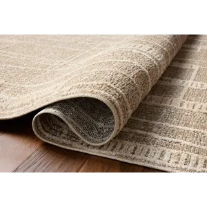 Amber Lewis x Loloi Bexley Mushroom / Natural 5\'-0\" x 7\'-6\" Rug