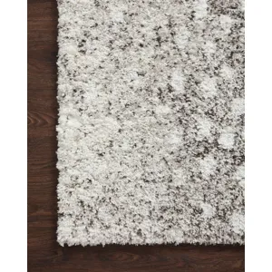 Bliss Shag Grey / White Rug (3'11" X 6')