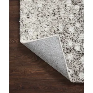 Bliss Shag Grey / White Rug (3'11" X 6')