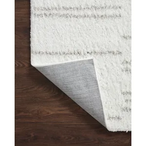Bliss Shag White / Grey Rug (2' 7" X 12' 0")