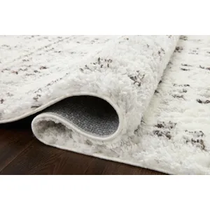 Bliss Shag Cream / Grey Rug (5' 3" X 7' 6")