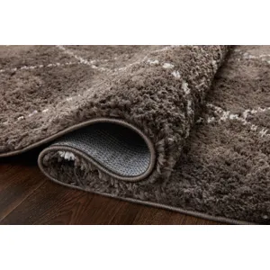 Bliss Shag Bark / Grey Rug (3'11" X 6')