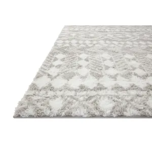 Bliss Shag Grey / White Rug (2' 3" X 4' 0")