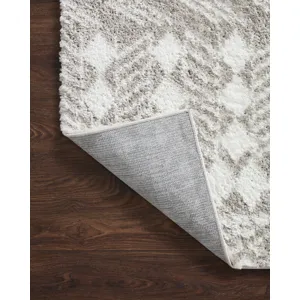 Bliss Shag Grey / White Rug (2' 3" X 4' 0")