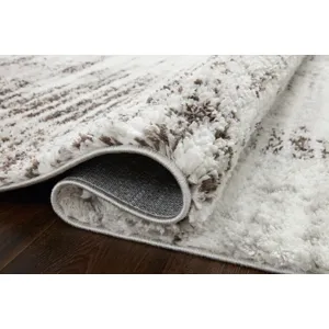 Bliss Shag Grey / Cream Rug (2' 3" X 4' 0")