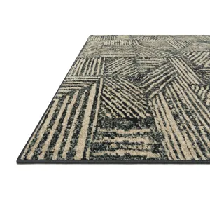 Bowery Midnight / Taupe Rug (2' 3" X 4' 0")