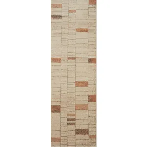 Bowery Tangerine / Taupe Rug (7' 10" X 10')