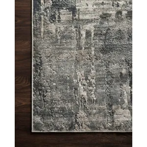 Cascade Ivory / Charcoal Rug (6' 7" X 9' 2")