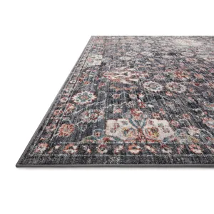 Cassandra Charcoal / Rust Rug (2' 6" X 5' 9")