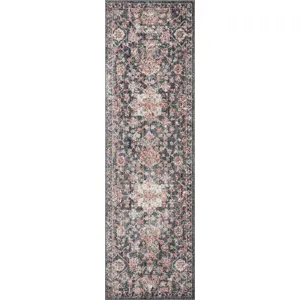Cassandra Charcoal / Rust Rug (2' 6" X 5' 9")