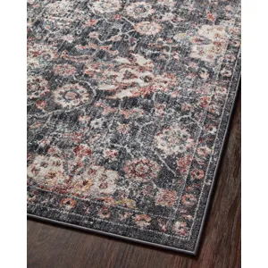 Cassandra Charcoal / Rust Rug (2' 6" X 5' 9")