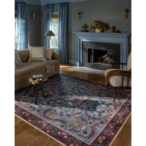 Loloi X Rifle Paper Co. Canopy 3\'-9\" X 3\'-9\" Round Rug