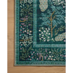 Loloi X Rifle Paper Co. Canopy 3\'-9\" X 3\'-9\" Round Rug