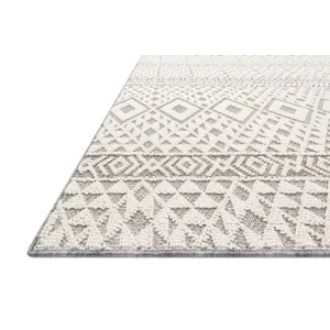Cole Silver / Ivory Rug (4' 0" X 5' 9")