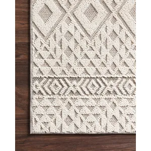 Cole Silver / Ivory Rug (4' 0" X 5' 9")