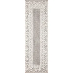 Cole Grey / Ivory Rug (6' 7" X 9' 4")