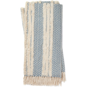 Magnolia Home By Joanna Gaines Colleen Blue / Ivory Throw (4' 2